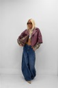 camicia crop flanellata sarah
